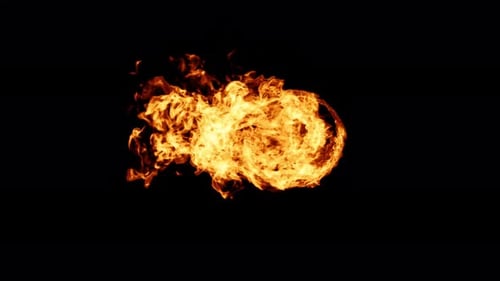 Realistic Fire Ball Explosion Effect Element