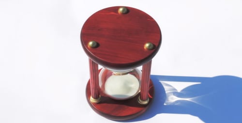 Hourglass On A White Background