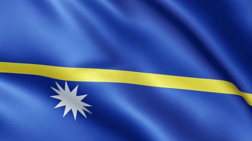 Flagge von Nauru | UHD | 60 fps
