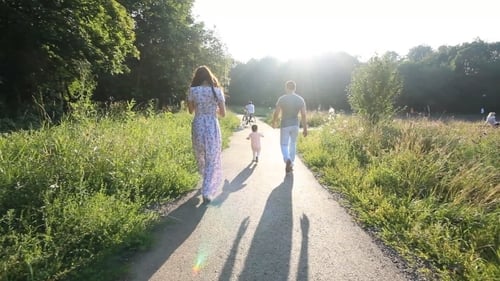 Beautiful Mother And Baby Outdoors. Nature.