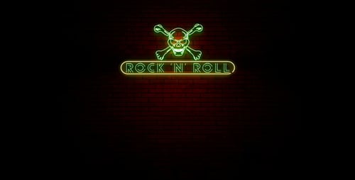 Rock N Roll Neon Lght Sign