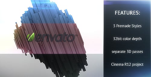 Dynamic 3D Blocks Logo Reveal Opener