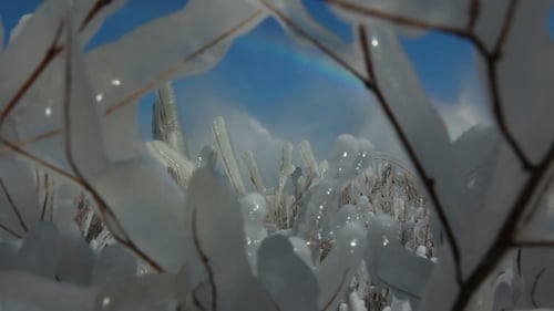 Winter-Eisblöcke