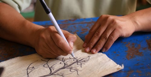 Hand Drawing A Tree