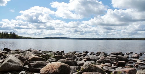Rocks at a Lake