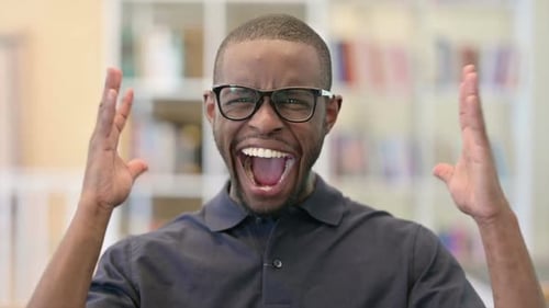 Young Adult Man Yelling in Frustration