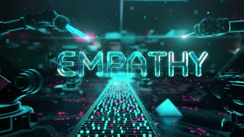 Inteligencia emocional con concepto de tecnología digital