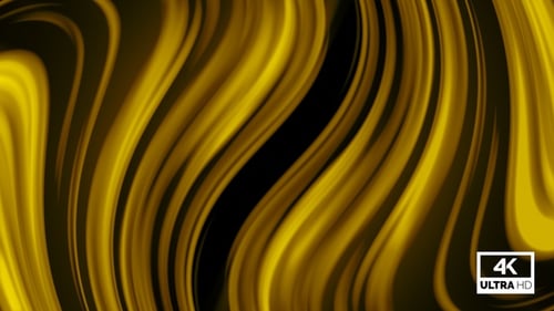 Golden Fluid Abstract Flowing Lines Background Loop