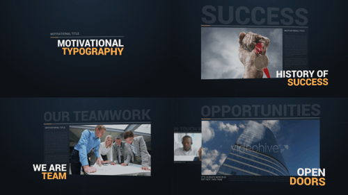 Dynamic Kinetic Typography Opener for Business and Inspirational Content