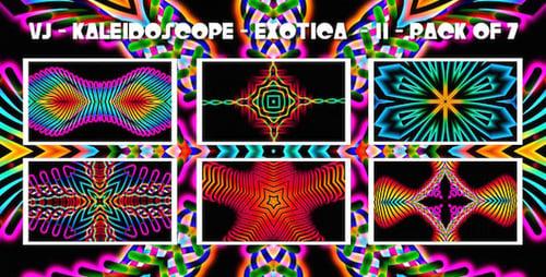VJ Kaleidoscope - Exotica II - Pack of 7