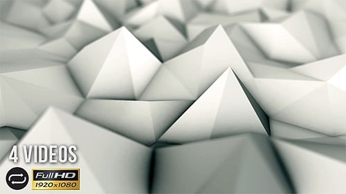 Abstract Geometric Polygonal Waves Background Loop