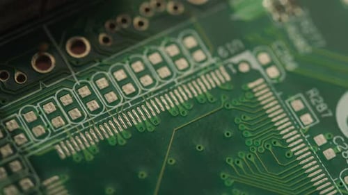 Microchip Closeup Computer Processor Motherboard