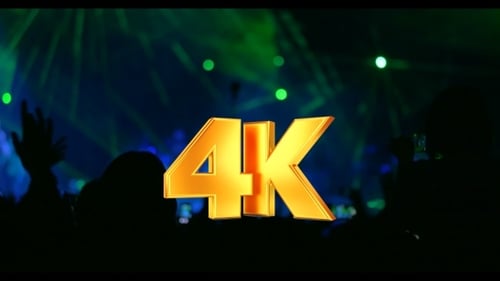 Silhouettes Enjoy Concert with Colorful Stage Lighting