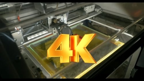 3D-Drucker, der Buchstabe E herstellt