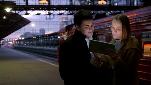 People Using Tablet PC At Railroad Station