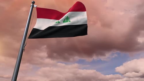 Bandera de Iraq 4K