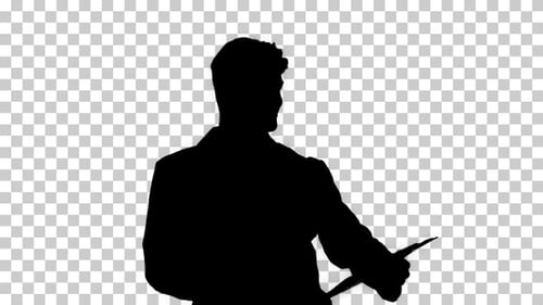 Silhouette Doctor dansant, Alpha Channel
