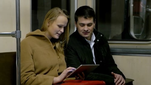 People Doing Business On The Way With Tablet PC