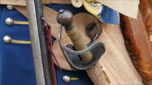 Antique Sword and Musket Attached to Clothing
