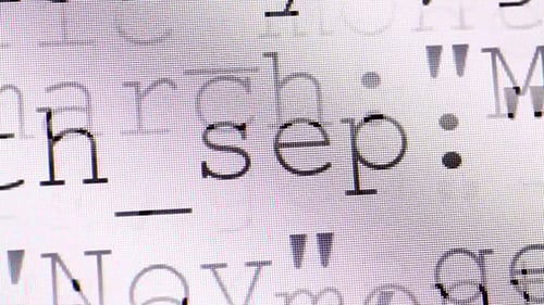 HTML Codes On Screen