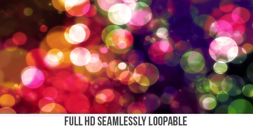 Colorful Abstract Bokeh Lights Moving Background