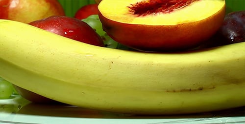 Display of fresh, ripe, colorful, and varied fruit