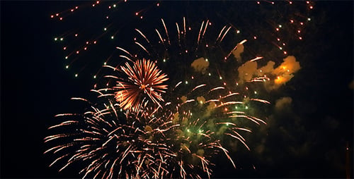 Fireworks Exploding in the Night Sky Celebration