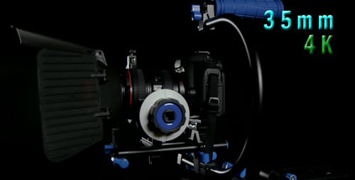 Professional Cinema Camera With Rig 02