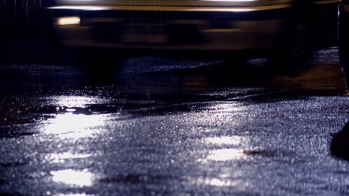 Night Rain Road