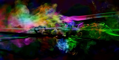 Abstract Colorful Smoke Turbulence Elegant 3