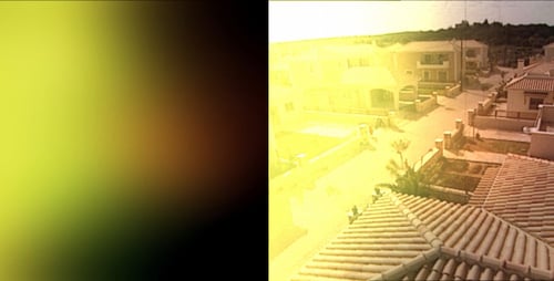 Warm Light Leak Film Flash Transition