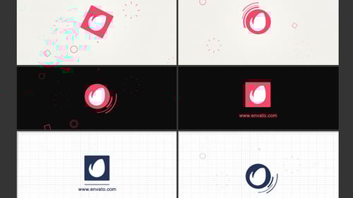 Clean Geometric Shape Logo Reveal Opener