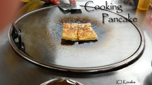 Cooking Pancakes On the Street.