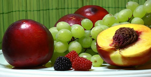 Fresh Fruits with Colorful Macro Details