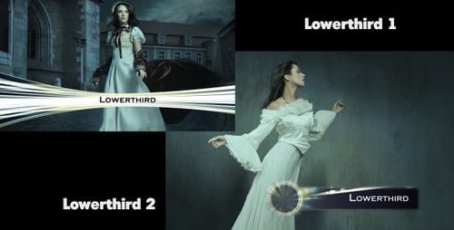 Dynamic Modern Streamline and Glowing Lower Thirds Pack