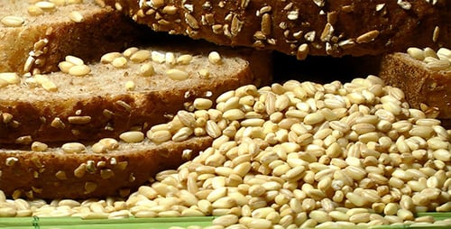 Close Up of Stacked Whole Wheat Bread