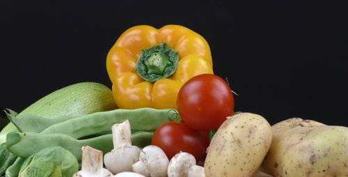 Assortment of Vegetables Piled Together