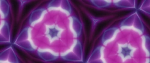 Abstract Glowing Kaleidoscope Pattern Loop