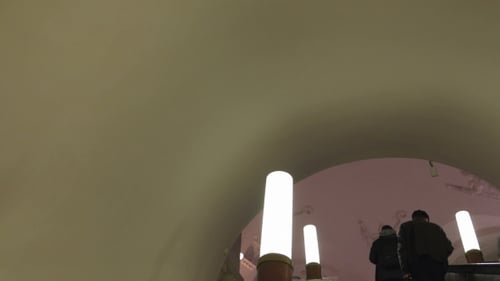Getting To Undeground Station Using Escalator