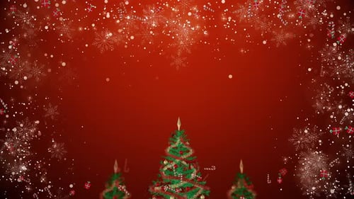 Weihnachtsrahmen Schneeflocken Deko 4K