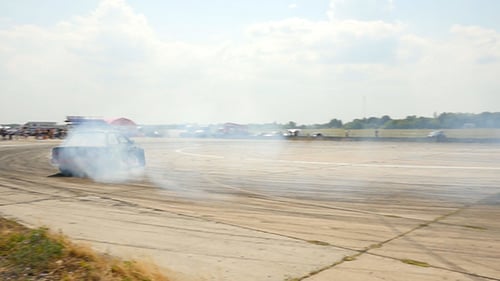 Drift Car In Drift Championship Slow