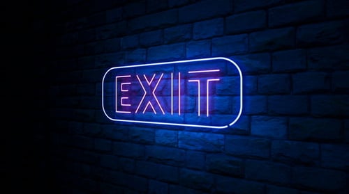 Close Neon Light Sign