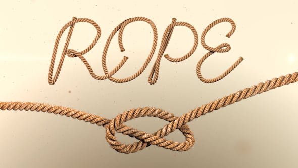 Animated Rope Text Typeface, Titles ft. animated & fiber - Envato