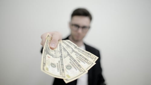 Young Adult Offering Cash