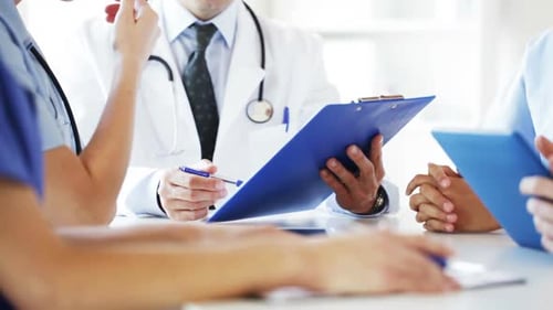 Group Of Doctors At Meeting In Hospital 3