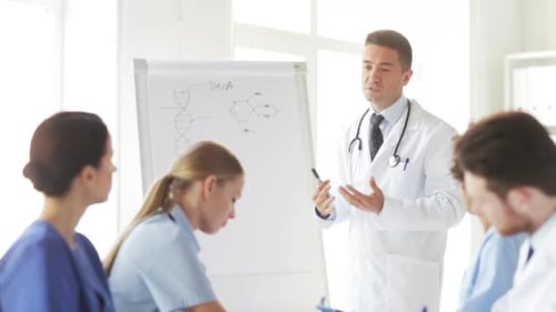 Group Of Doctors On Presentation At Hospital 5
