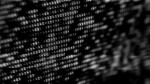 Abstract Black and White Pattern Digital Undulation