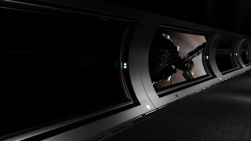 View from inside the Space Station Module