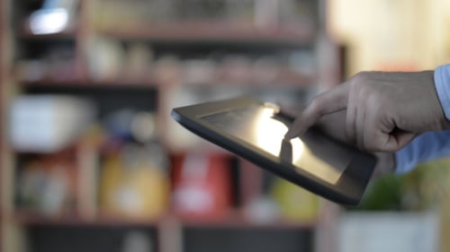 Using Tablet in Library