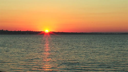 Sunrise Over the Sea